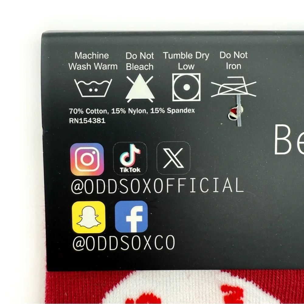 Odd Sox Dr Pepper Crew Socks Mens Womens Soda Bottle Cap Red White Fun Gift